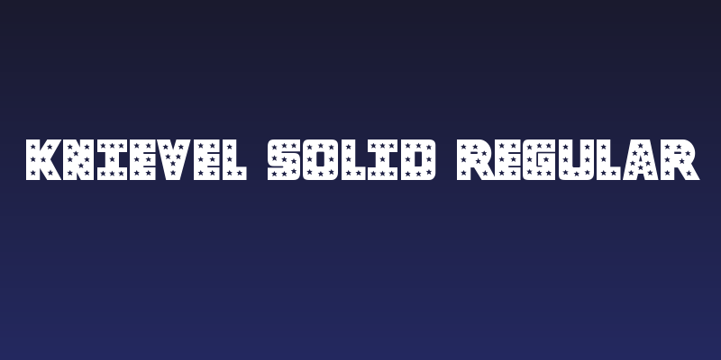 Knievel Solid Regular Social Header
