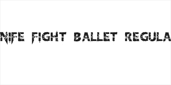 Knife Fight Ballet Regular Logo