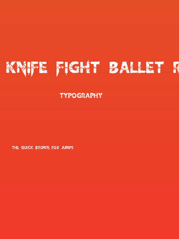 Knife Fight Ballet Regular Poster