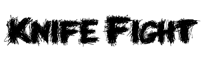 Knife Fight फ़ॉन्ट