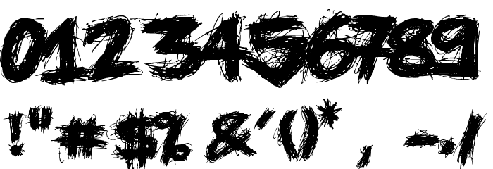 Knife Fight Font OTHER CHARS