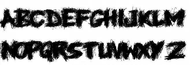 Knife Fight 字体 大写