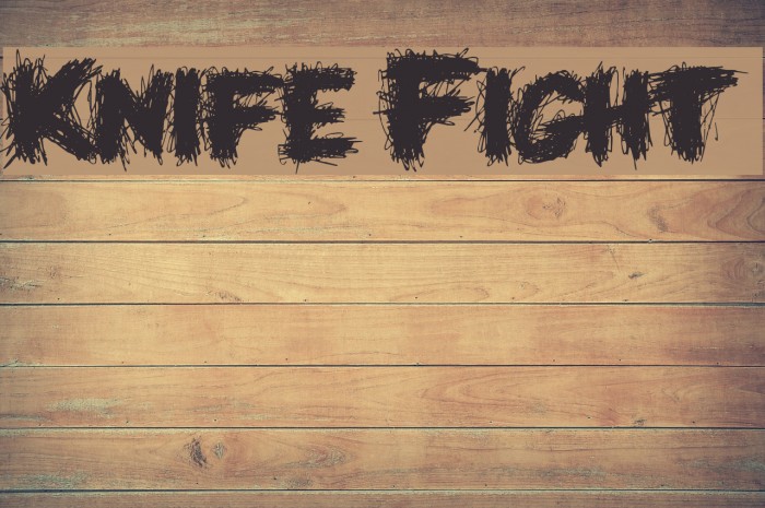 Knife Fight Font examples