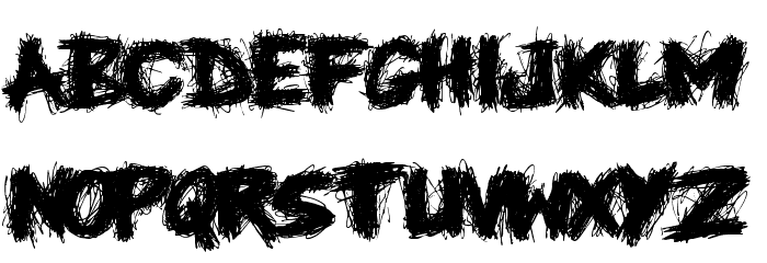 Knife Fight Font LOWERCASE