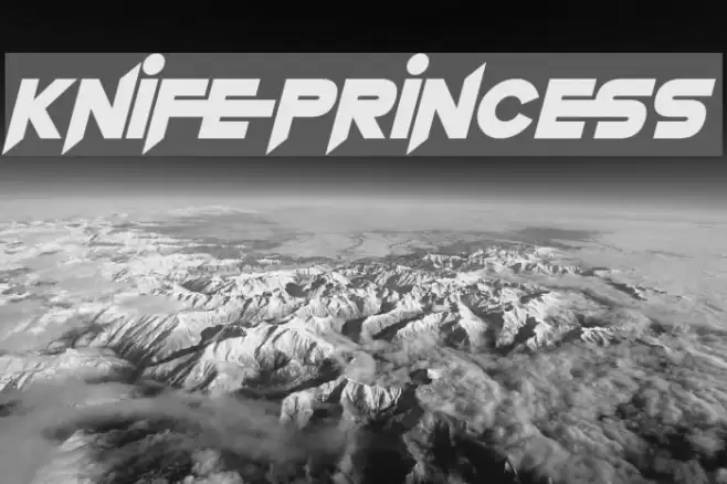 Knife Princess Font examples