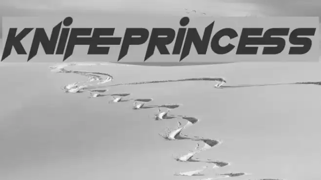 Knife Princess Font examples