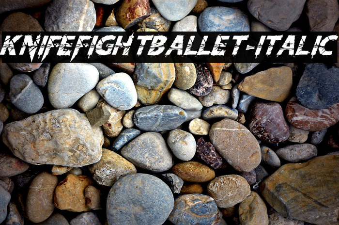 KnifeFightBallet-Italic Font examples