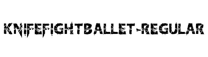 KnifeFightBallet-Regular  Frei Schriftart Herunterladen