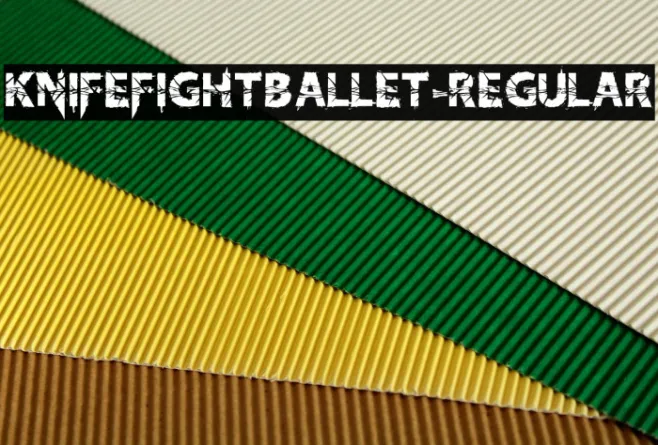 KnifeFightBallet-Regular Example 3