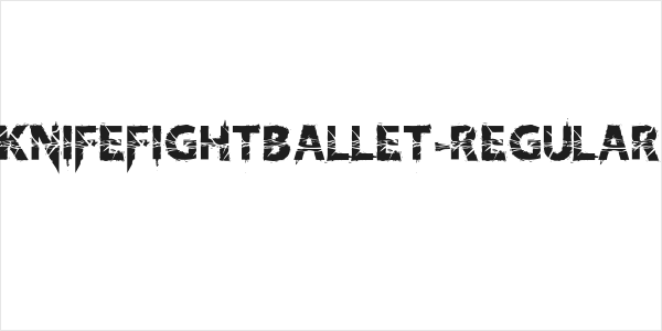 KnifeFightBallet-Regular Logo