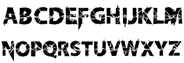 KnifeFightBallet-Regular Font LOWERCASE