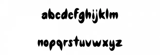Knifemann-Regular 字体 小写
