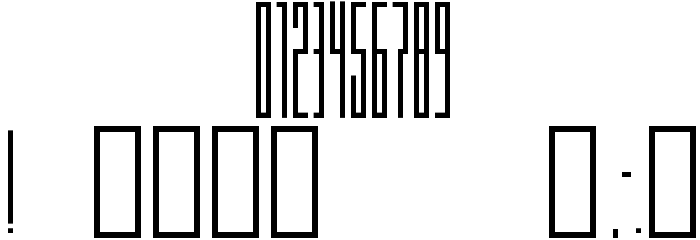 Knifer 100 Regular Font OTHER CHARS