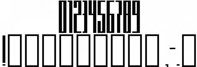 Knifer 200 Regular Font Alte caractere