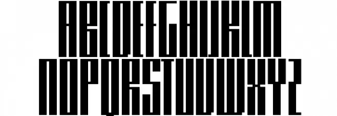 Knifer 300 Regular Caratteri MINUSCOLO