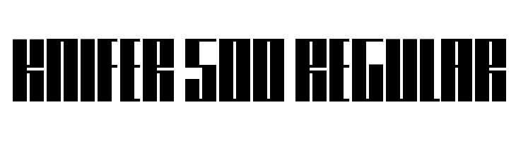 Knifer 500 Regular  Free Fonts Download