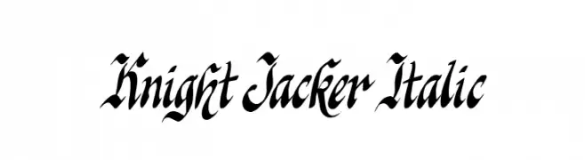 Knight Jacker Italic  Frei Schriftart Herunterladen