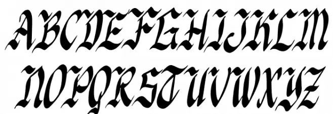 Knight Jacker Italic Schriftart Groß