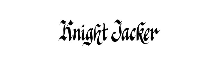Knight Jacker  フリーフォントのダウンロード