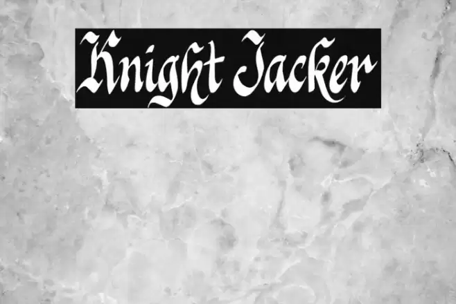 Knight Jacker Font examples