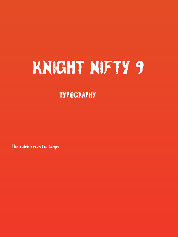 Knight Nifty 9 Poster