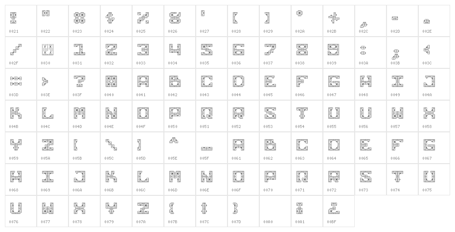Knight Tiles Display Geometric Grout Character Map