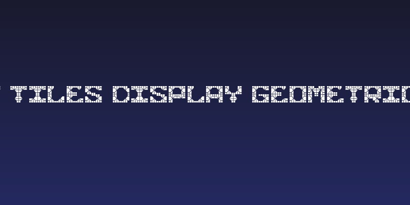 Knight Tiles Display Geometric Tiles Social Header