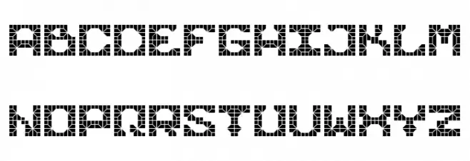 Knight Tiles Display Geometric Tiles 字体 小写