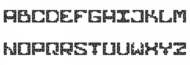 Knight Tiles Display Rounded Tiles フォント 大文字