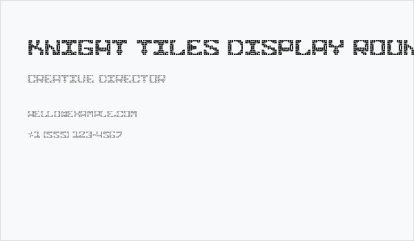 Knight Tiles Display Rounded Tiles Business Card