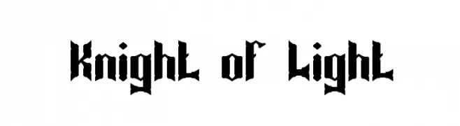 Knight of Light  Frei Schriftart Herunterladen