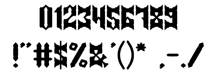 Knight of Light Font OTHER CHARS
