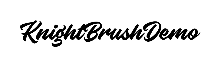 KnightBrushDemo  Free Fonts Download