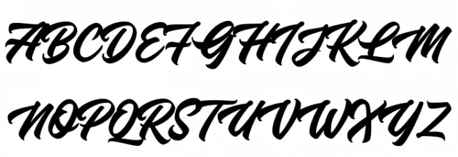 KnightBrushDemo Fonte MAIÚSCULAS