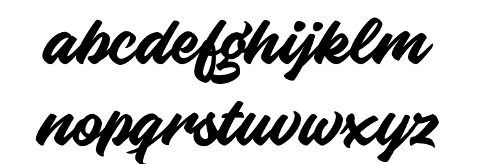 KnightBrushDemo Font LOWERCASE