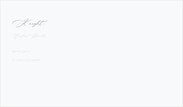 Knight Business Card