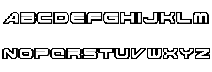 Knighthawks Font LOWERCASE