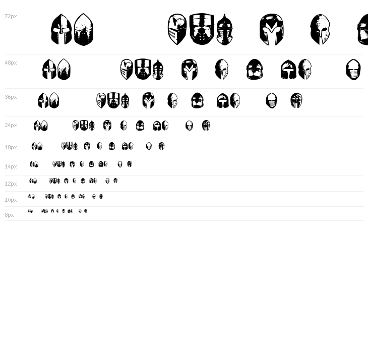 Knights Helmets Regular Waterfall