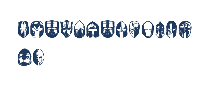 Knights Helmets Regular Lowercase