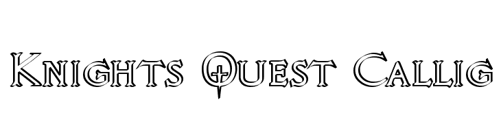 Knights Quest Callig Font