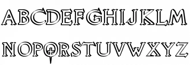 Knights Quest Callig フォント 小文字