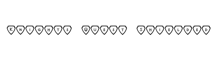 Knights Quest Shielded Font