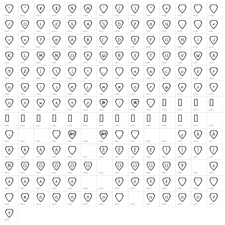 Knights Quest Shielded Character Map