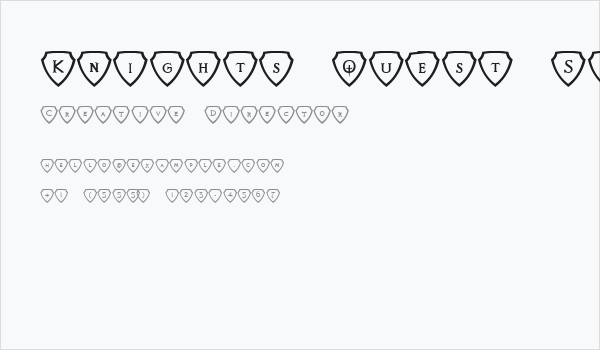 Knights Quest Shielded Business Card