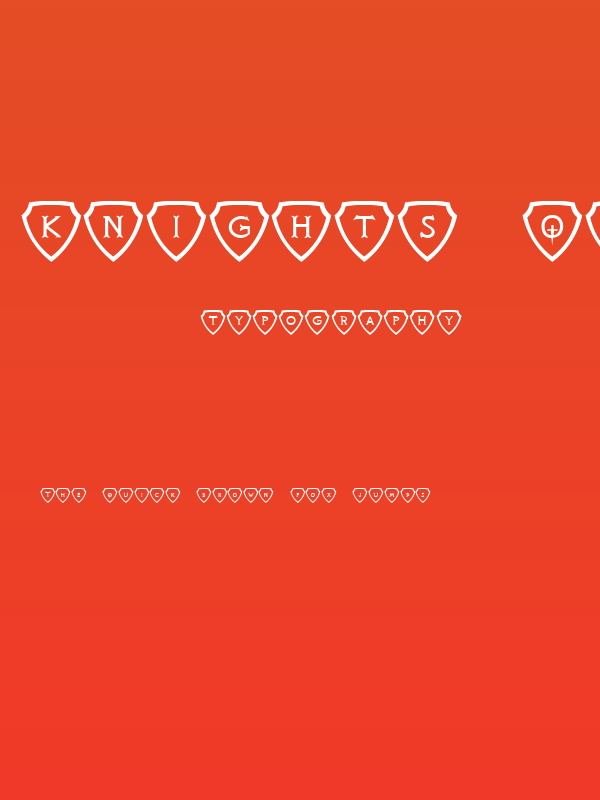 Knights Quest Shielded Poster