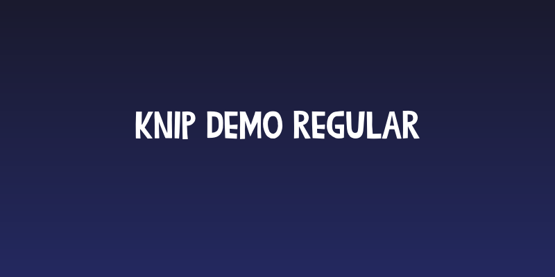 Knip DEMO Regular Social Header