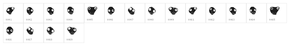 Knistern Regular Character Map