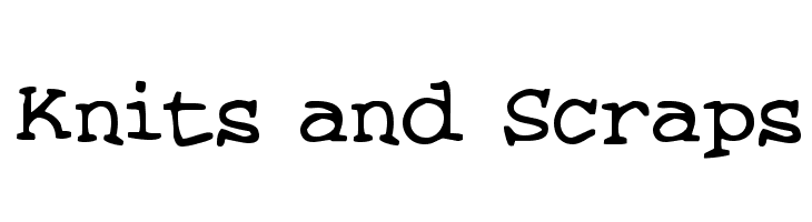 Knits and Scraps  Fuentes Gratis Descargar