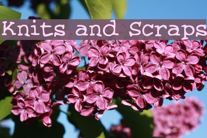 Knits and Scraps Font examples