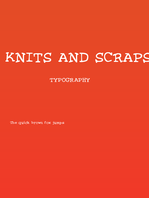 Knits and Scraps Poster
